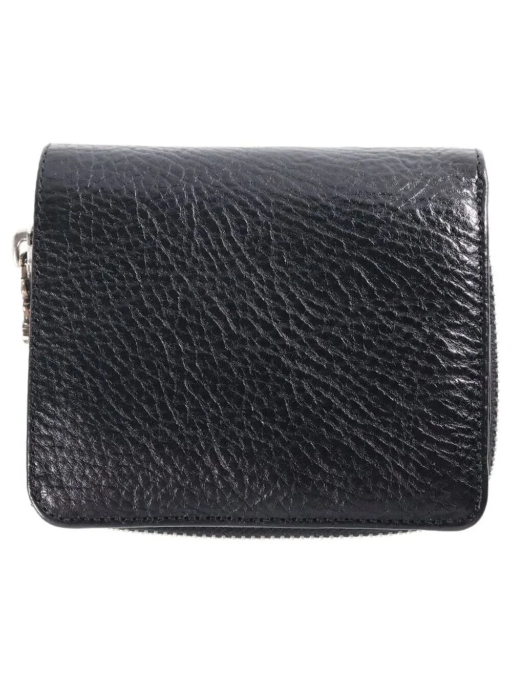 Chrome Hearts SQ Zip Bill Square Zip Building Leather Wallet Black